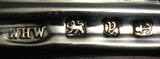Birmingham / England 1898 Deckeldose / Zigarettendose / Hersteller des Deckels WHW / Sterling Silber 2-3