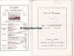 Immingham / Oslo / Stockholm / Zoppot 1933 Passagierliste / Passenger List / WHITE STAR LINE / S. S. Laurentic 2-3