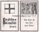 Drittes Reich / Rönkhausen - Sauerland 1943 Totenzettel / Sterbebild / Josef Weber Oberfeldwebel in einem Jäger - Batl. 2