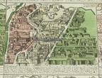 Um 1740 Original altkolorierter Kupferstich, verlegt von Matth.Seutter, Wien, gerahmt 2