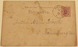 THÜRINGEN/Inselsberg 23.8.1878 Ganzsachenkarte-Privatpost 3