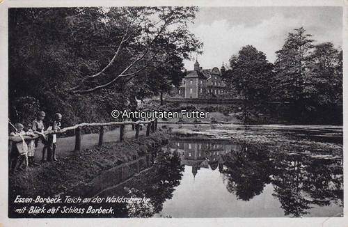 O.J. Ansichtskarte / Postkarte / EssenBorbeck. Teich an der