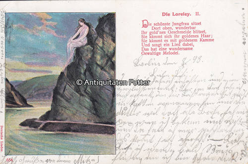 Deutsches Reich 1903 Ansichtskarte / Postkarte / Deutsche Lieder / Die