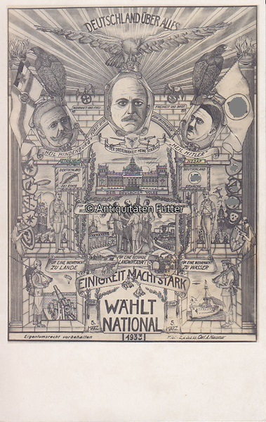 Drittes Reich / Kiel 1933 Ansichtskarte / Postkarte / Künstlerkarte