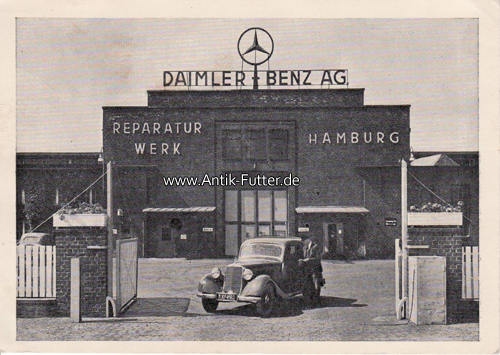 O.J. Hamburg Werbekarte/DaimlerBenz AG/Reparaturwerk