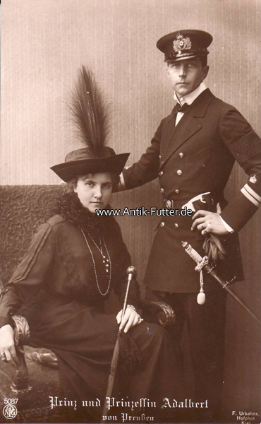 Deutsches Reich O.J. Ansichtskarte/Postkarte/Prinz und Prinzessin