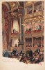 O.J. Litho/Künstlerkarte/Paul Hey/München, Residenztheater 1-2