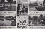 Hamburg-Harburg Ansichtskarte/Postkarte/Gruß aus Hamburg-Harburg/Badeanstalt/Außenmühlenteich/.. -