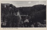 Hönnetal/Balve/Menden/Westfalen Ansichtskarte/Postkarte/Hönnetal, Burg Klusenstein mit Mühle -
