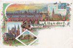 Altendorf/Essen Litho/Ansichtskarte/Gruss aus Altendorf. (Rheinland.)/Evangl. Kirche./... -