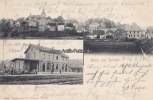 Belecke/Warstein Ansichtskarte/Postkarte/Gruss aus Belecke./Bahnhof. -