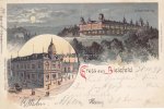 Bielefeld Ansichtskarte/Postkarte/Litho/Gruss aus Bielefeld./Post./Johannisberg. -