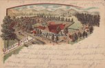 Brock/Brackwede/Bielefeld Ansichtskarte/Postkarte/Litho/Vorläufer/Gruss aus Brock/Gast- u. ... -
