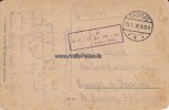 Deutsches Reich/Polen/Warschau 1918 Künstlerkarte Artuhr Thiele mit Feldpoststempel Zegrze 25.1.18. und Stempel ... 3