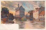 O.J. Ansichtskarte/Künstler-Postkarte/signiert K. Mutter/Bamberg/Rathaus 2