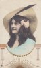 Deutsches Reich Ansichtskarte/Postkarte/Künstlerkarte/Jugendstil/Frau mit Hut -