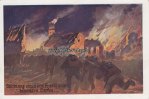 Deutsches Reich Ansichtskarte/Postkarte/Künstlerkarte/Stürmung eines von Franktireurs ... -