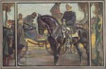 Deutsches Reich Wohlfahrts-Künstler-Postkarte/signiert Ludwig Putz/Karte No. 2/Begegnung ... -