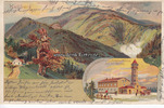 Keilberg/Erzgebirge/Jáchymov/St. Joachimsthal Ansichtskarte/Postkarte/Litho/Keilberg 1245 m.ü.d.M./Kaiser Franz Josephs ... -