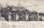 Merseburg Ansichtskarte/Postkarte/Merseburg/Schloss mit Waterloobrücke -