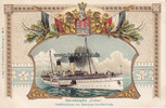  1910 Hamburg-Helgoland Ansichtskarte/Prägekarte/Salondampfer  Cobra , Seebäderdienst der Hamburg- ... 2-3