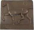 Deutsches Reich Bronze Plakette/Ehrenpreis für Zucht und Prüfung Deutschen Halbbluts/W. Fritsch -