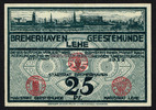 Bremerhafen / Geestemünde / Lehe 25 Pf Städte -