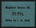 Sohrau/Oberschlesien 50 Pf Stadt -