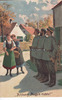 Deutsches Reich Ansichtskarte / Postkarte / Künstlerkarte / Karte Nr. 11: Das Achtung, Augen ... -