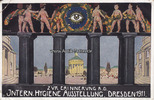 Dresden Ansichtskarte / Postkarte / Künstlerkarte / Intern. Hygiene Ausstellung, Dresden -