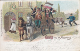Deutsches Reich Ansichtskarte / Postkarte / Litho / Gruss von der Musterung. -