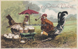 Deutsches Reich Ansichtskarte / Postkarte / Prägekarte / Fröhliche Ostern -