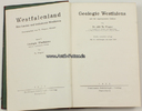 Deutsches Reich Wegner / Geologie Westfalens und der angrenzenden Gebiete / Westfalenland I -