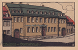 Weimar Ansichtskarte / Postkarte / Künstlerkarte / Weimar - Goethehaus -