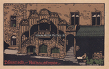 Pössneck / Pößneck / Thüringen Ansichtskarte / Postkarte / Künstlerkarte / Pössneck - Rathaustreppe -