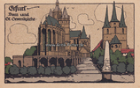 Erfurt Ansichtskarte / Postkarte / Künstlerkarte / Erfurt - Dom und St. Severikirche -