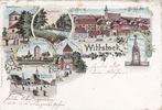 Wittstock Ansichtskarte / Postkarte / Litho / Gruss aus Wittstock / Marktplatz m. ... -