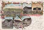  1902 Schwallungen Ansichtskarte / Postkarte / Litho / Gruss aus Schwallungen / Gasthaus zum ... 3