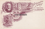 1895 Ansichtskarte / Postkarte / Litho / Huldigungsfahrt der Leipziger zu ihrem ... 1-2