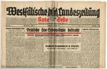 Drittes Reich/Westfalen Westfälische Landeszeitung Rote Erde / Amtliches Blatt der NSDAP -