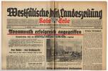 Drittes Reich/Westfalen Westfälische Landeszeitung Rote Erde / Amtliches Blatt der NSDAP -