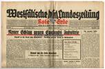 Drittes Reich/Westfalen Westfälische Landeszeitung Rote Erde / Amtliches Blatt der NSDAP -