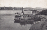 Pommern/Polen/Thorn Ansichtskarte / Postkarte / Thorn / Weichselpartie mit Eisenbahnbrücke -