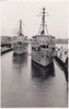 Drittes Reich/Wilhelmshaven Fotokarte / Einfahrt Schleuse Wilhelmshaven -
