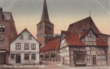 Uelzen Ansichtskarte / Postkarte / Uelzen, Veersserstraße und Kirche. -