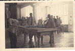 Drittes Reich Fotokarte / Billard / Spieler am Billardtisch -