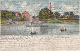 Nienburg a/W. Ansichtskarte / Postkarte / Litho / Gruss aus Nienburg a/W. / Weser-Pavillon ... -