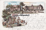 Wunstorf Ansichtskarte / Postkarte / Litho / Gruss aus Wunstorf / Präparanden-Anstalt ... -