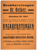 Eslohe Plakat / Einladung / Backberatungen Dr. Oetker / Backen mit neuzeitlichen ... -