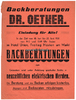 Hüsten Plakat / Einladung / Backberatungen Dr. Oetker / Backen mit neuzeitlichen ... -